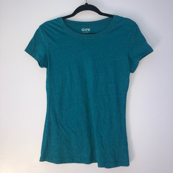 warehouse One Tops - 🌻2/$15🌻Teal blue scoop neck T shirt